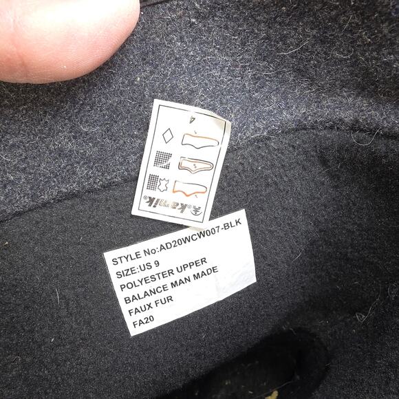 Alpine Design Kamik Women's Size 9 US Winter Rain Boots Color Black Gray Great - Picture 9 of 10